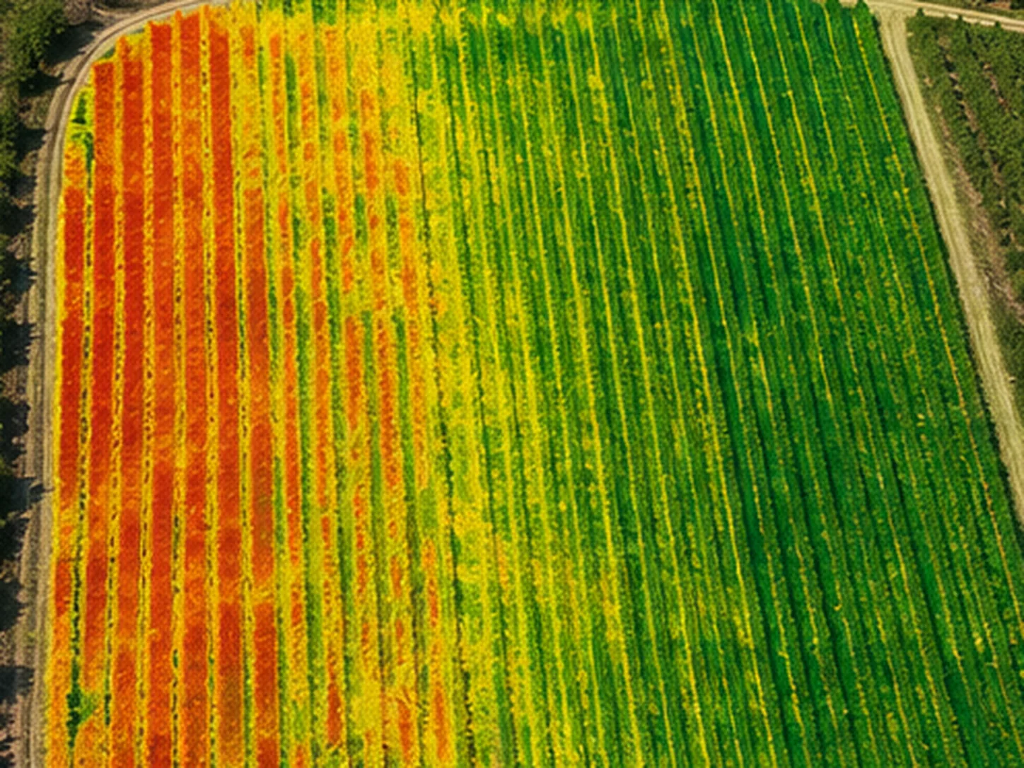 Monitoraggio agricolo con drone