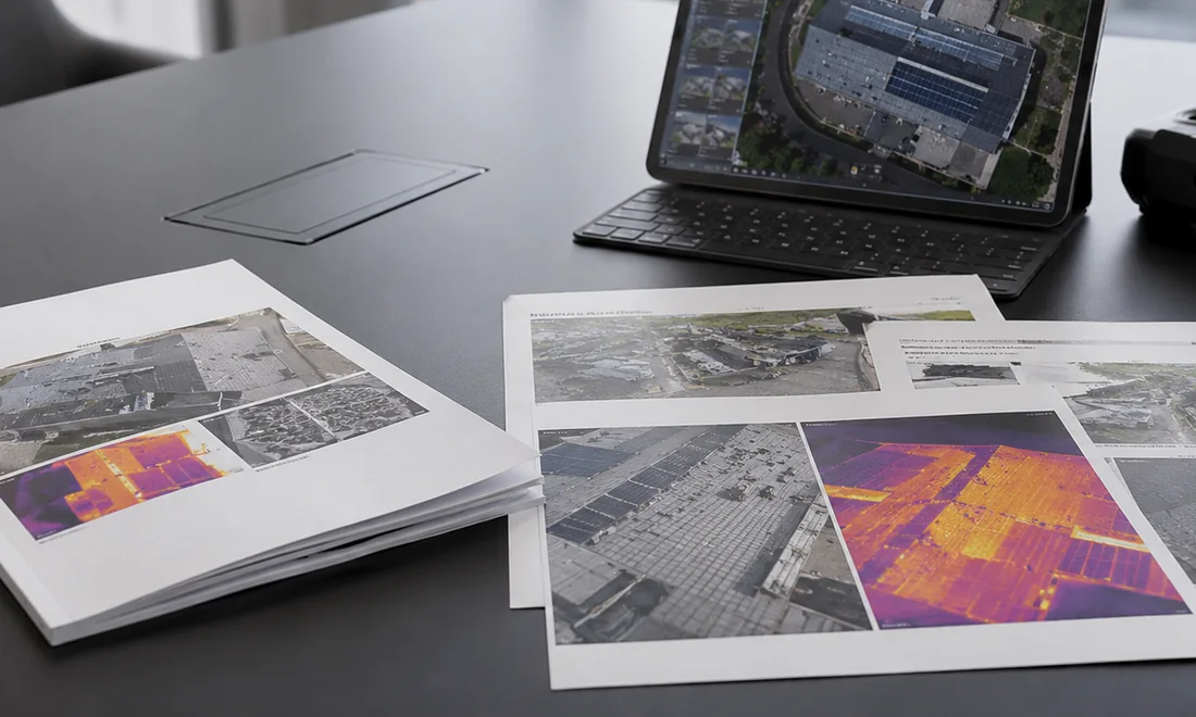 Tavola tecnica e allegati di consegna fotogrammetria drone