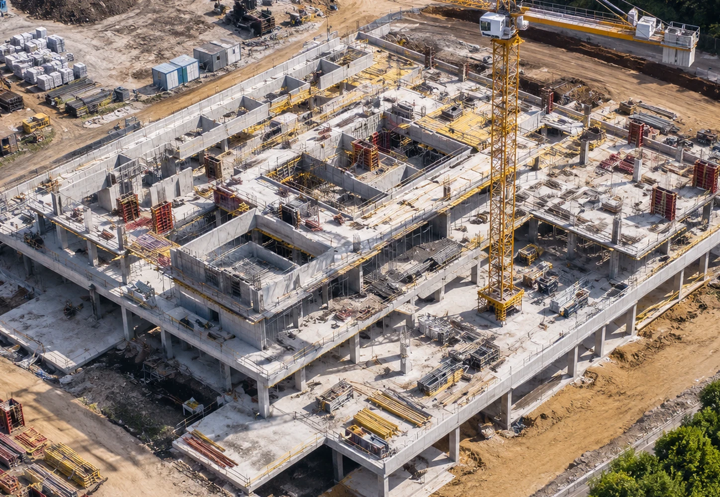 Rilievo aereo di cantiere edile