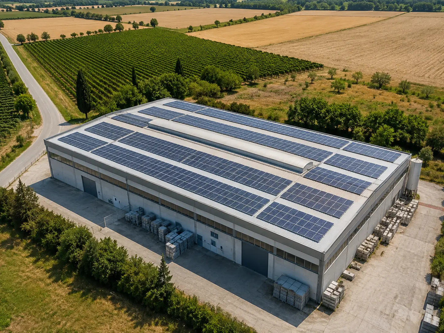 Confronto RGB e termico di impianto fotovoltaico