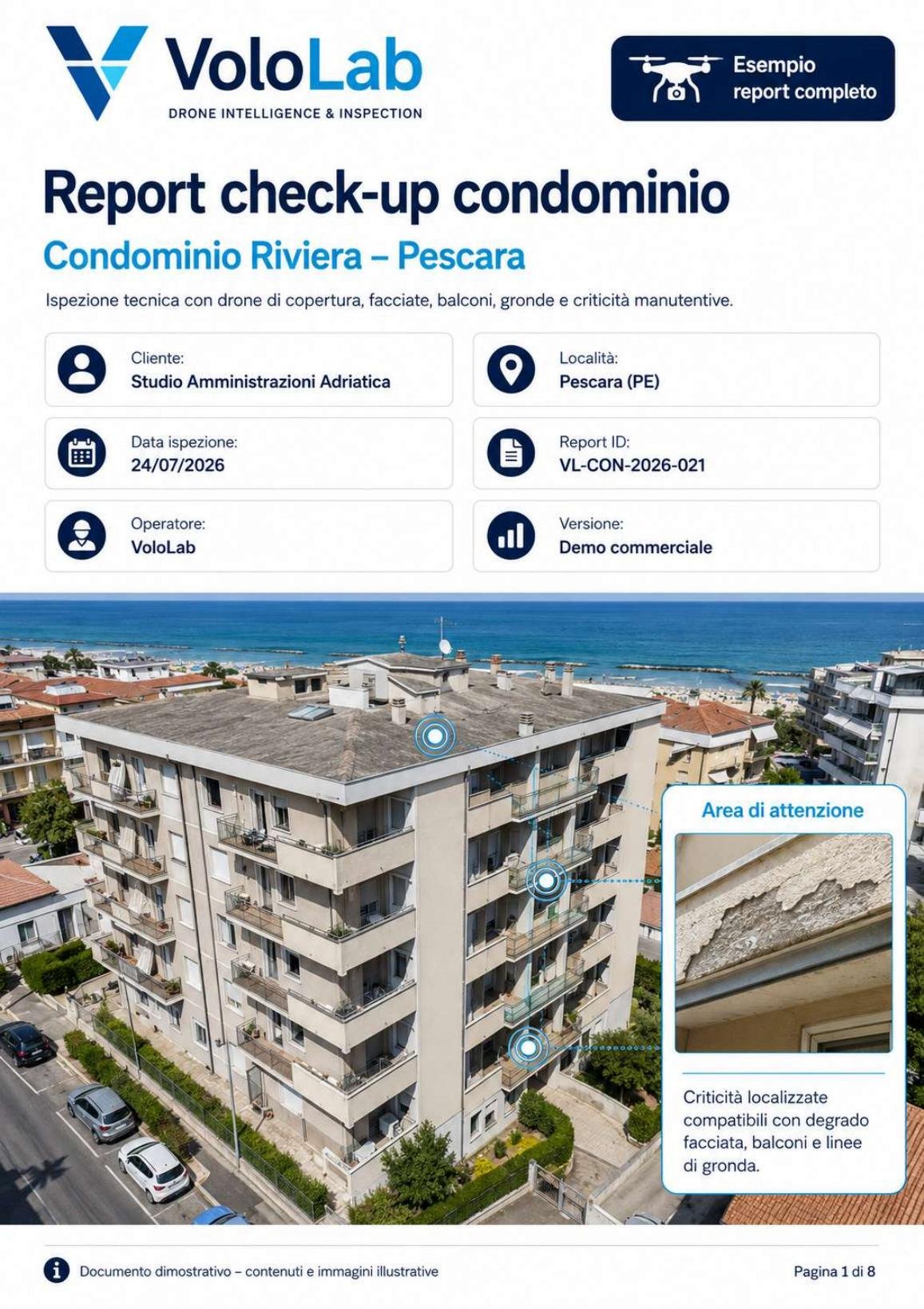 Anteprima fascicolo condominio scaricabile VoloLab